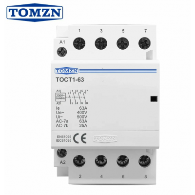 Контактор модульный 2P TOMZN TOCT1 25А 1NO 1NC 