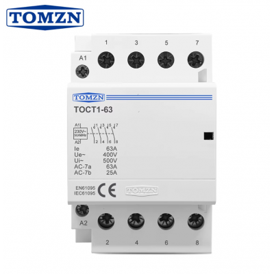 Контактор модульный 4P TOMZN TOCT1 63А 4P NO