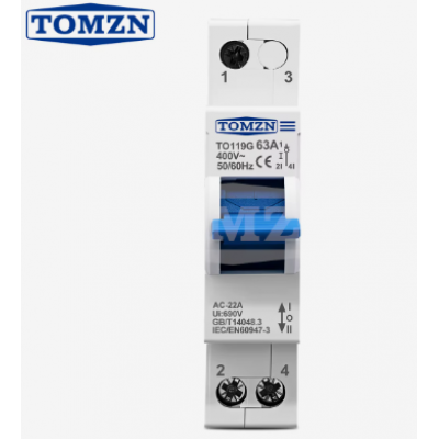 Реверсивный трехпозиционный рубильник 1P TOMZN TO119G-40А