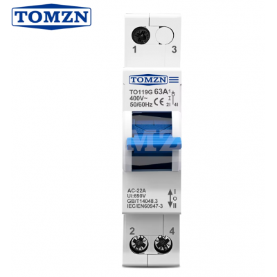 Реверсивный трехпозиционный рубильник TOMZN TO119G-63А