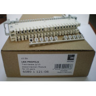 Плинт Krone LSA-PLUS 2/10, 10 пар, нормально замкнутые контакты, маркировка 0...9 (6089 1 102-06) 