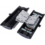 Муфта оптическая проходная горизонтальная Huatel HTSC-102 (аналог GJS-6007), до 48 волокон (до 96), 6 кабельных вводов